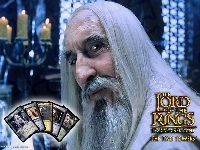 świecznik, The Lord of The Rings, starzec, karty