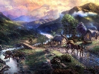 Thomas Kinkade, Obraz, Wieś