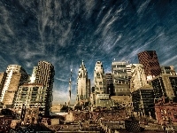 Toronto, Panorama, Miasta, Drapacze Chmur