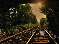 Tory, Zachód, Słońca, Tunel