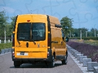 Żółty, Renault Trafic, Dostawczy