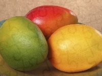 Owoce, Trójkolorowe, Mango