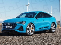 Niebieskie, Audi e-Tron 55 Sportback