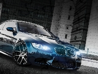 BMW, Niebieskie, Auto, Tuning