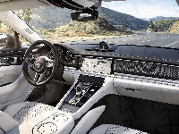 Wnętrze, Porsche Panamera Turbo, 2017, Droga