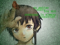 twarz, Serial Experiments Lain, duże oczy