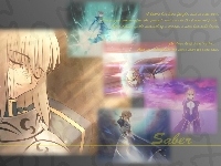 twarz, Fate Stay Night, kobieta, zdjęcia