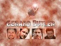 kwiat, twarze, Gerard Butler