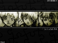 twarze, Serial Experiments Lain, chińskie znaki