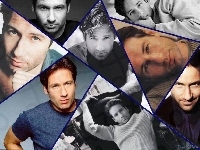 twarze, David Duchovny, niebieskie oczy