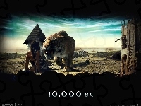 tygrys, 10000 Bc, człowiek