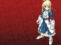 ubiór, Fate Stay Night, dzieczyna, zbroja