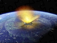 Uderzenie, Meteorytu