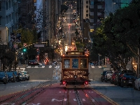Tramwaj, San Francisco, Ulica, Stany Zjednoczone, Kalifornia