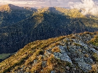 Styria, Austria, Rottenmanner und Wolzer Tauern, Alpy, Skały, Niskie Taury, Góry, Pasmo górskie