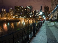 Miasto, Bulwar, Chicago, USA, Wolf Point