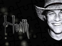 uśmiech, Heath Ledger, kapelusz