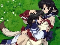 łąka, Utawarerumono, dziewczynki