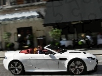 V12, Biały, Aston Martin, Vantage