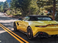 Cabrio, Aston Martin Vantage, Roadster, Żółty