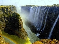 Victoria, Wodospad, Skały, Zambia