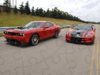 vs, Dodge Challenger, Dodge Viper