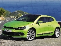 Zielony, VW Scirocco