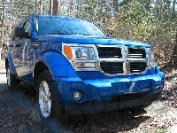 W, Niebieski, Dodge Nitro, Terenie