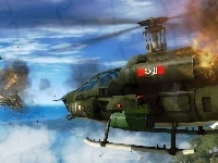 Walka, Just Cause 1, Helikopterów