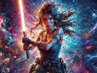 Miecz, Lara Croft, Walka, Grafika AI