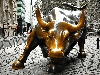 Wall Street, Byk, Posąg, Manhattan