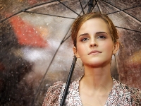 Deszcz, Parasolka, Emma Watson