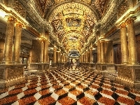 Weneckiego, Wnętrze, Hotelu, Las Vegas