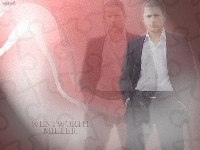 Wentworth Miller, czarny garnitur