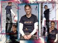 Wentworth Miller, granatowy t-shirt