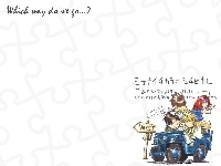 west, Saiyuki, auto, ludzie