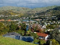 Whitby, Panorama, Miasta, Nowa Zelandia