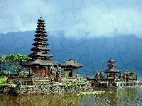 Świątynia, Indonezja, Bali, Pura Ulun Danu Bratan