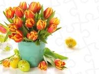 Jajka, Wielkanoc, Tulipany