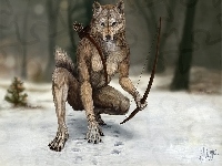 Wojownik, Wilk, Łuk