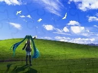 Windows XP, Miku Hatsune, Vocaloid, Ptaki