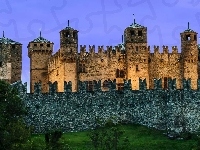 Dolina Aosty, Zamek Fénis, Castello di Fénis, Włochy