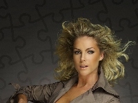 Włosy, Ana Hickmann, Rozwiane, Makijaż