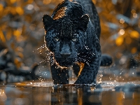 Woda, Lampart, Czarny