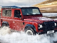 Rozbryzgująca, Land Rover Defender Works V8, 2018, Woda