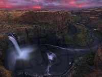 Wodospad Palouse Falls, Stan Waszyngton, Skały, Stany Zjednoczone, Wyżyna Kolumbii, Rzeka Palouse River