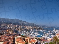 Wybrzeże, Panorama, Monako, Marina