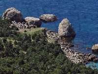 Morze, Wybrzeże, Skały