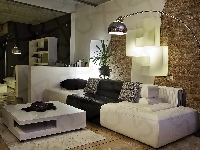 Wypoczynkowy, Salon, Komplet, Lampa