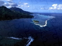 Wysepka, Ocean, Góry, Tahiti